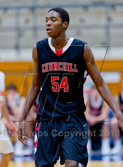 Thumbnail 1 in Brandeis vs. Churchill (NISD Boys Basketball Tournament) photogallery.
