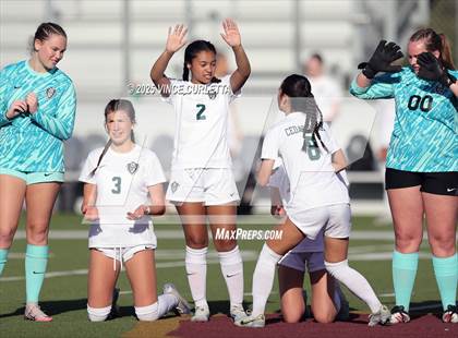 Thumbnail 2 in Cedar Park @ Boerne (UIL 5A Girls Soccer Bi-District Playoff) photogallery.