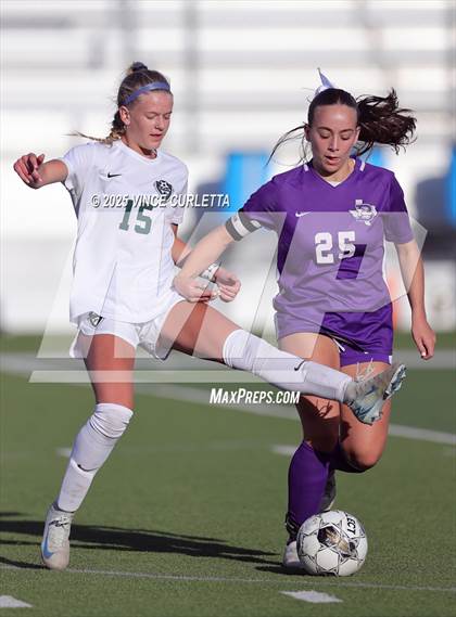 Thumbnail 2 in Cedar Park @ Boerne (UIL 5A Girls Soccer Bi-District Playoff) photogallery.