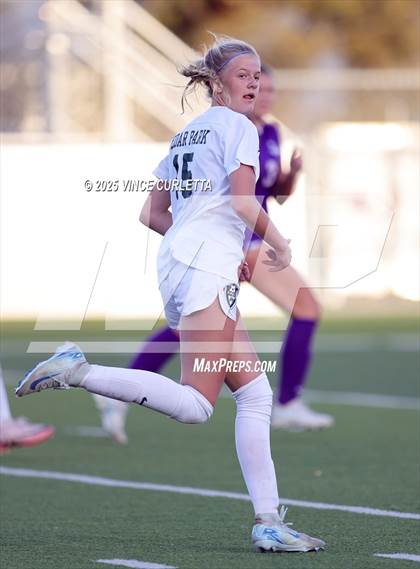 Thumbnail 3 in Cedar Park @ Boerne (UIL 5A Girls Soccer Bi-District Playoff) photogallery.