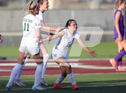 Thumbnail 3 in Cedar Park @ Boerne (UIL 5A Girls Soccer Bi-District Playoff) photogallery.