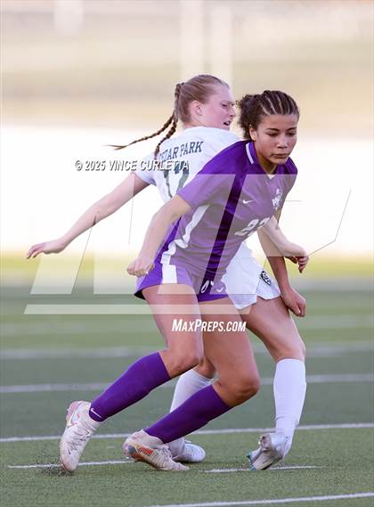 Thumbnail 2 in Cedar Park @ Boerne (UIL 5A Girls Soccer Bi-District Playoff) photogallery.