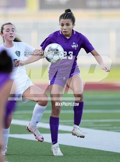 Thumbnail 2 in Cedar Park @ Boerne (UIL 5A Girls Soccer Bi-District Playoff) photogallery.