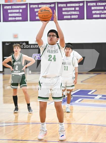 Thumbnail 2 in  Arete Prep vs. Tuba City (ALA Coyotes Basketball Invitational) photogallery.