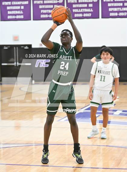 Thumbnail 2 in  Arete Prep vs. Tuba City (ALA Coyotes Basketball Invitational) photogallery.