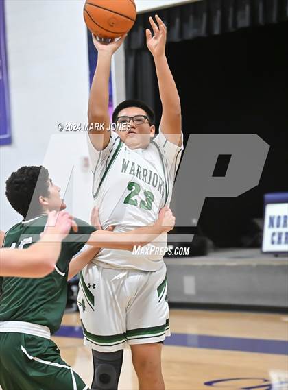 Thumbnail 1 in  Arete Prep vs. Tuba City (ALA Coyotes Basketball Invitational) photogallery.
