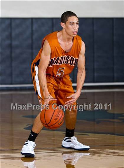 Thumbnail 1 in Madison [James] vs Westlake (McDonald's Texas Invitational) photogallery.