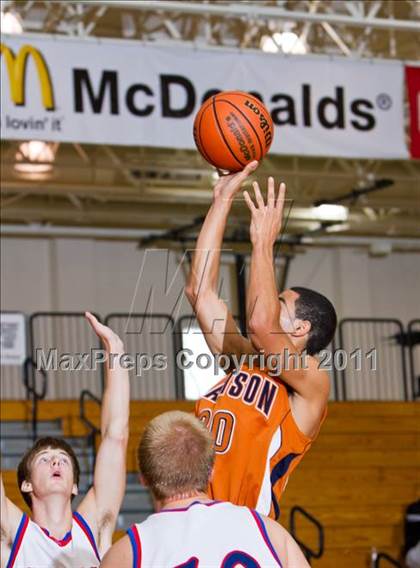 Thumbnail 2 in Madison [James] vs Westlake (McDonald's Texas Invitational) photogallery.