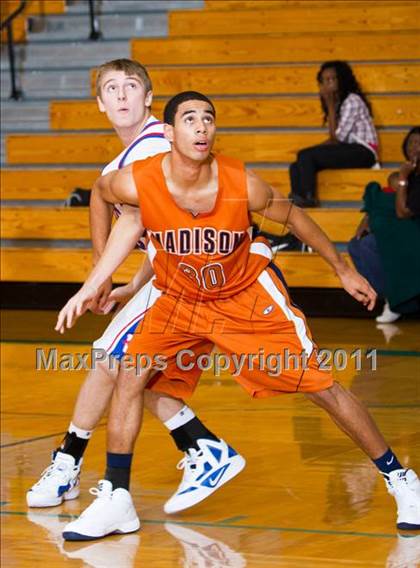 Thumbnail 1 in Madison [James] vs Westlake (McDonald's Texas Invitational) photogallery.