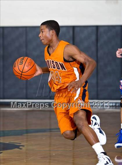 Thumbnail 1 in Madison [James] vs Westlake (McDonald's Texas Invitational) photogallery.