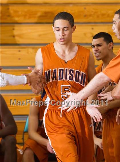 Thumbnail 1 in Madison [James] vs Westlake (McDonald's Texas Invitational) photogallery.