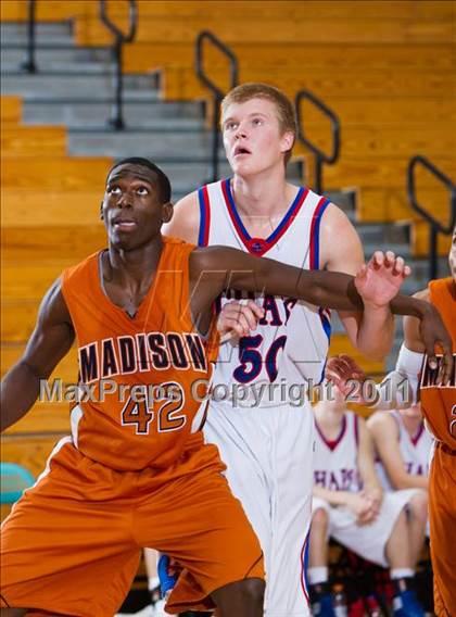 Thumbnail 2 in Madison [James] vs Westlake (McDonald's Texas Invitational) photogallery.