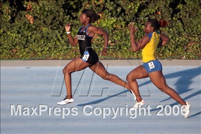 Thumbnail 2 in CIF State Championships - 100m Dash (Girls - Friday) photogallery.