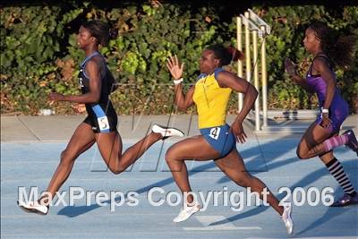 Thumbnail 1 in CIF State Championships - 100m Dash (Girls - Friday) photogallery.