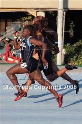 Thumbnail 1 in CIF State Championships - 100m Dash (Girls - Friday) photogallery.
