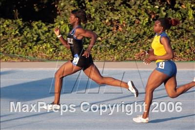 Thumbnail 1 in CIF State Championships - 100m Dash (Girls - Friday) photogallery.
