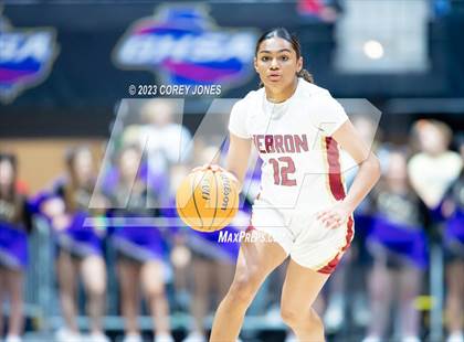 Thumbnail 3 in Lumpkin County vs Hebron Christian Academy (GHSA 3A State Championship) photogallery.