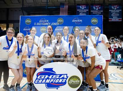 Thumbnail 1 in Lumpkin County vs Hebron Christian Academy (GHSA 3A State Championship) photogallery.