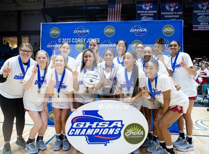 Thumbnail 2 in Lumpkin County vs Hebron Christian Academy (GHSA 3A State Championship) photogallery.