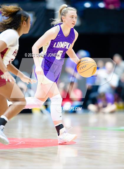 Thumbnail 3 in Lumpkin County vs Hebron Christian Academy (GHSA 3A State Championship) photogallery.