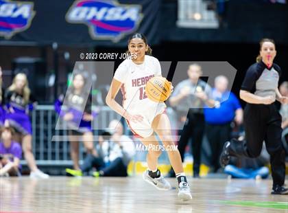 Thumbnail 2 in Lumpkin County vs Hebron Christian Academy (GHSA 3A State Championship) photogallery.