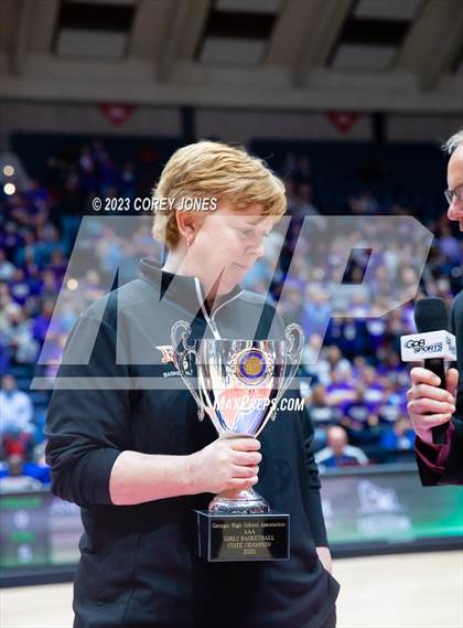 Thumbnail 3 in Lumpkin County vs Hebron Christian Academy (GHSA 3A State Championship) photogallery.
