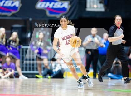 Thumbnail 1 in Lumpkin County vs Hebron Christian Academy (GHSA 3A State Championship) photogallery.