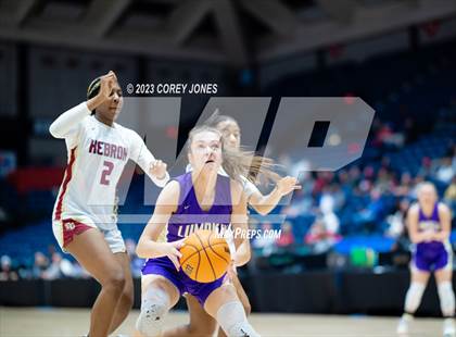 Thumbnail 2 in Lumpkin County vs Hebron Christian Academy (GHSA 3A State Championship) photogallery.