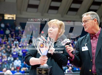 Thumbnail 1 in Lumpkin County vs Hebron Christian Academy (GHSA 3A State Championship) photogallery.
