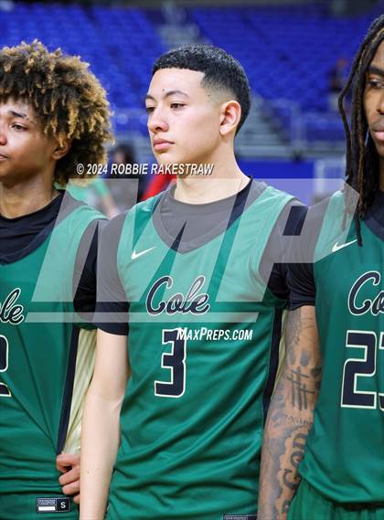Thumbnail 1 in Cole @ Hitchcock (UIL 3A Basketball Semifinal Medal Ceremony) photogallery.