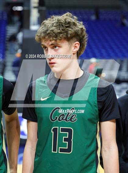 Thumbnail 1 in Cole @ Hitchcock (UIL 3A Basketball Semifinal Medal Ceremony) photogallery.