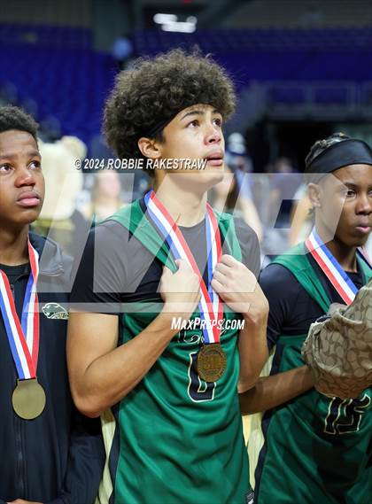 Thumbnail 2 in Cole @ Hitchcock (UIL 3A Basketball Semifinal Medal Ceremony) photogallery.
