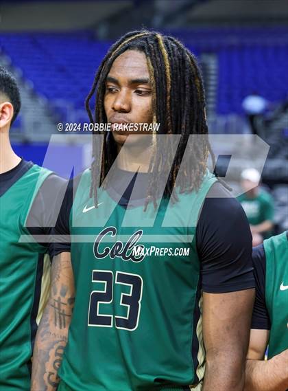 Thumbnail 2 in Cole @ Hitchcock (UIL 3A Basketball Semifinal Medal Ceremony) photogallery.
