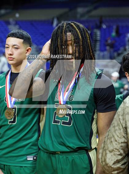 Thumbnail 2 in Cole @ Hitchcock (UIL 3A Basketball Semifinal Medal Ceremony) photogallery.