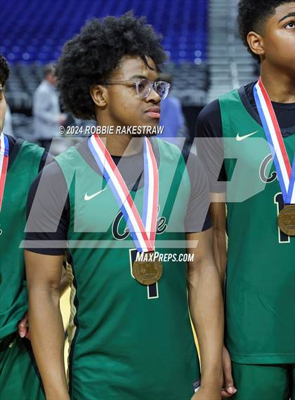 Thumbnail 2 in Cole @ Hitchcock (UIL 3A Basketball Semifinal Medal Ceremony) photogallery.