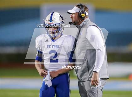 Thumbnail 3 in St. Frederick vs. Southern Lab (LHSAA 1A 3rd Round Playoff) photogallery.