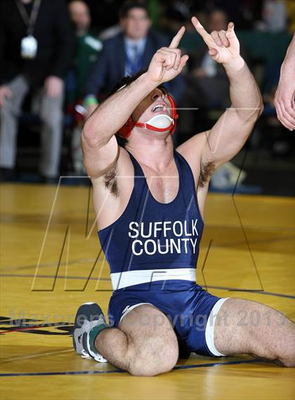 Thumbnail 3 in NYSPHSAA D1 Boys Wrestling Championships (Finals)  photogallery.