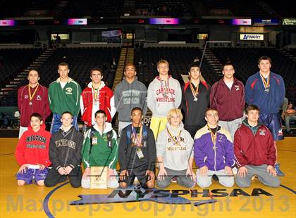 Thumbnail 1 in NYSPHSAA D1 Boys Wrestling Championships (Finals)  photogallery.