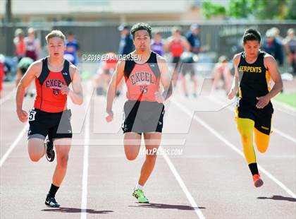 Thumbnail 2 in NIAA Northern League Track & Field Championships 1A, 2A, 3A  (Boys 100 Meter Finals) photogallery.