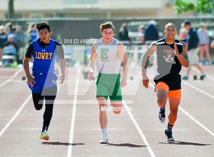 Thumbnail 3 in NIAA Northern League Track & Field Championships 1A, 2A, 3A  (Boys 100 Meter Finals) photogallery.