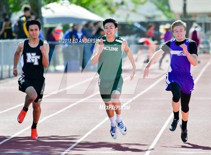 Thumbnail 2 in NIAA Northern League Track & Field Championships 1A, 2A, 3A  (Boys 100 Meter Finals) photogallery.