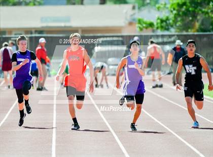 Thumbnail 1 in NIAA Northern League Track & Field Championships 1A, 2A, 3A  (Boys 100 Meter Finals) photogallery.