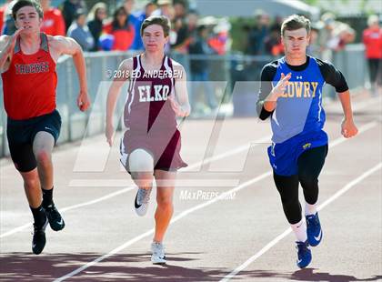 Thumbnail 3 in NIAA Northern League Track & Field Championships 1A, 2A, 3A  (Boys 100 Meter Finals) photogallery.