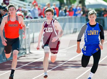 Thumbnail 3 in NIAA Northern League Track & Field Championships 1A, 2A, 3A  (Boys 100 Meter Finals) photogallery.