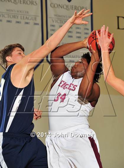 Thumbnail 2 in Villanova Prep vs. Los Angeles Adventist (MaxPreps Holiday Classic) photogallery.