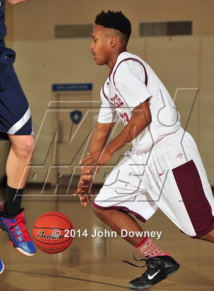 Thumbnail 2 in Villanova Prep vs. Los Angeles Adventist (MaxPreps Holiday Classic) photogallery.