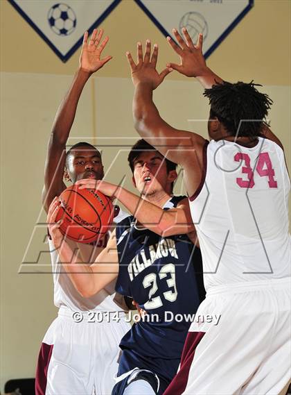 Thumbnail 3 in Villanova Prep vs. Los Angeles Adventist (MaxPreps Holiday Classic) photogallery.