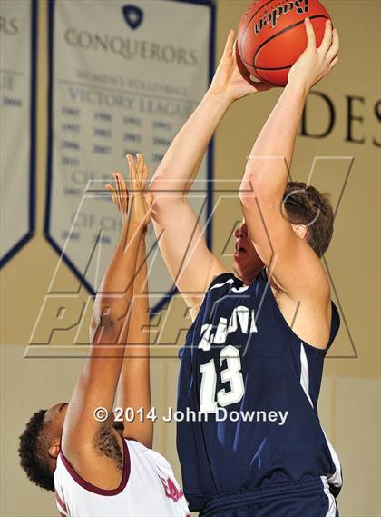 Thumbnail 2 in Villanova Prep vs. Los Angeles Adventist (MaxPreps Holiday Classic) photogallery.