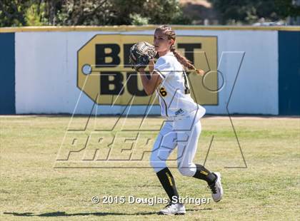 Thumbnail 3 in Wilcox vs. San Benito  (CIF CCS Girls Division 1 Softball Final) photogallery.