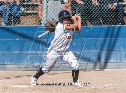 Thumbnail 3 in Wilcox vs. San Benito  (CIF CCS Girls Division 1 Softball Final) photogallery.